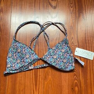 L*space bikini top navy size medium